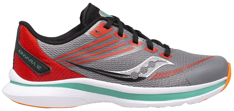 Saucony Kinvara 12 Big Kid Grey Orange