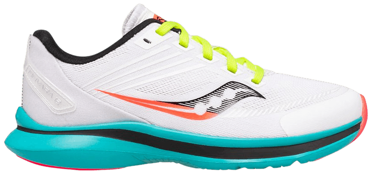 Saucony Kinvara 12 Big Kid White Citron