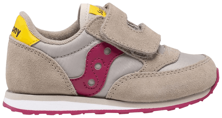 Saucony Jazz Hook  Loop Little Kid Taupe Burgundy