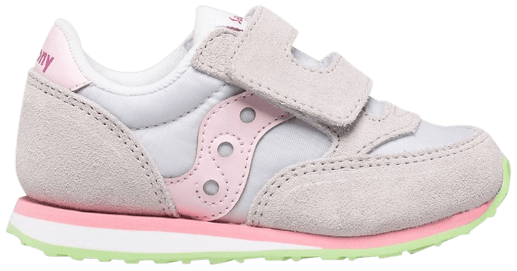 Saucony Jazz Hook  Loop Little Kid Grey Pink
