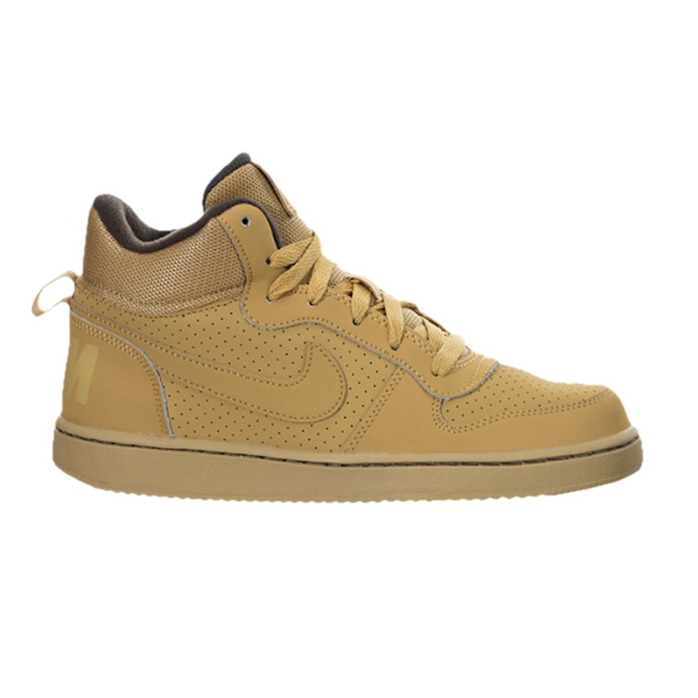 Pre-owned Nike Court Borough Mid Gs 'haystack' | Tan | Kid's Size 7