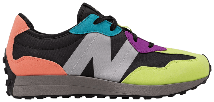 New Balance 327 Big Kid Wide Black Multi Color