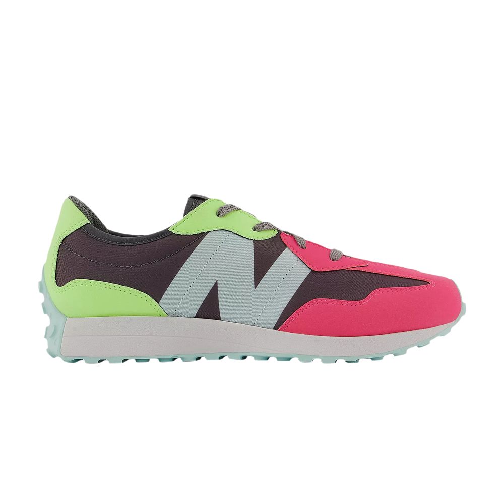 Pre-owned New Balance 327 Big Kid 'marblehead Pink Zing' | Grey | Kid's Size 4