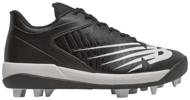 New Balance 4040 v6 Big Kid Rubber Molded   Black White