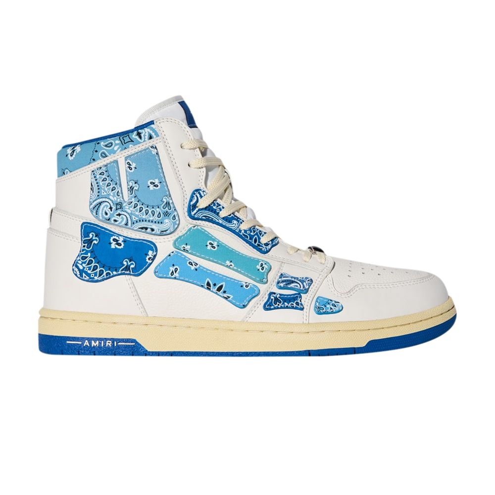 Pre-owned Amiri Skel Top High 'bandana - Blue' | Men's Size 40
