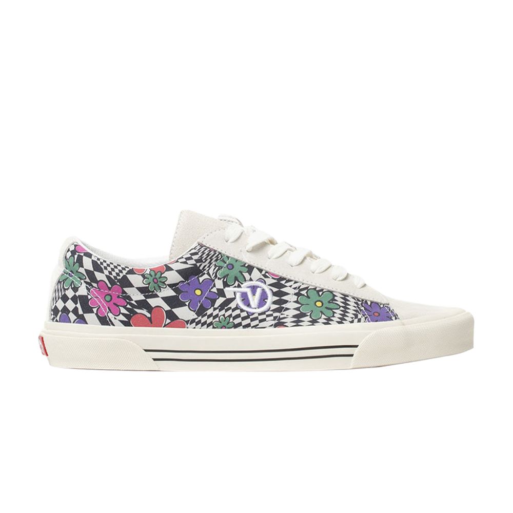 Pre-owned Vans Sid 'floral Checkerboard' In White