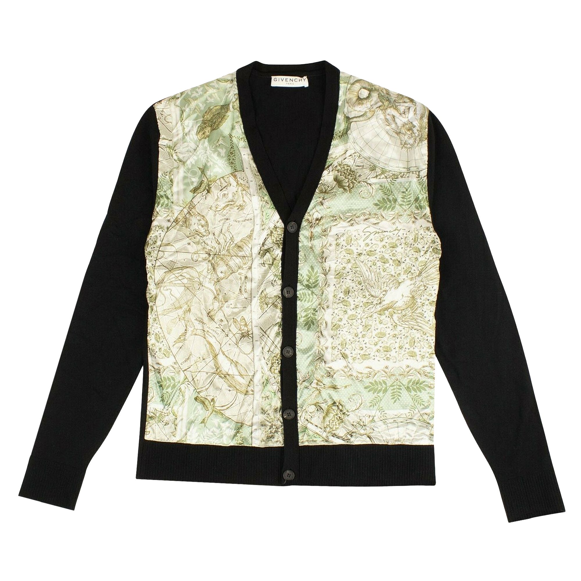 Pre-owned Givenchy Map Cardigan 'black/green' | Men's Size M