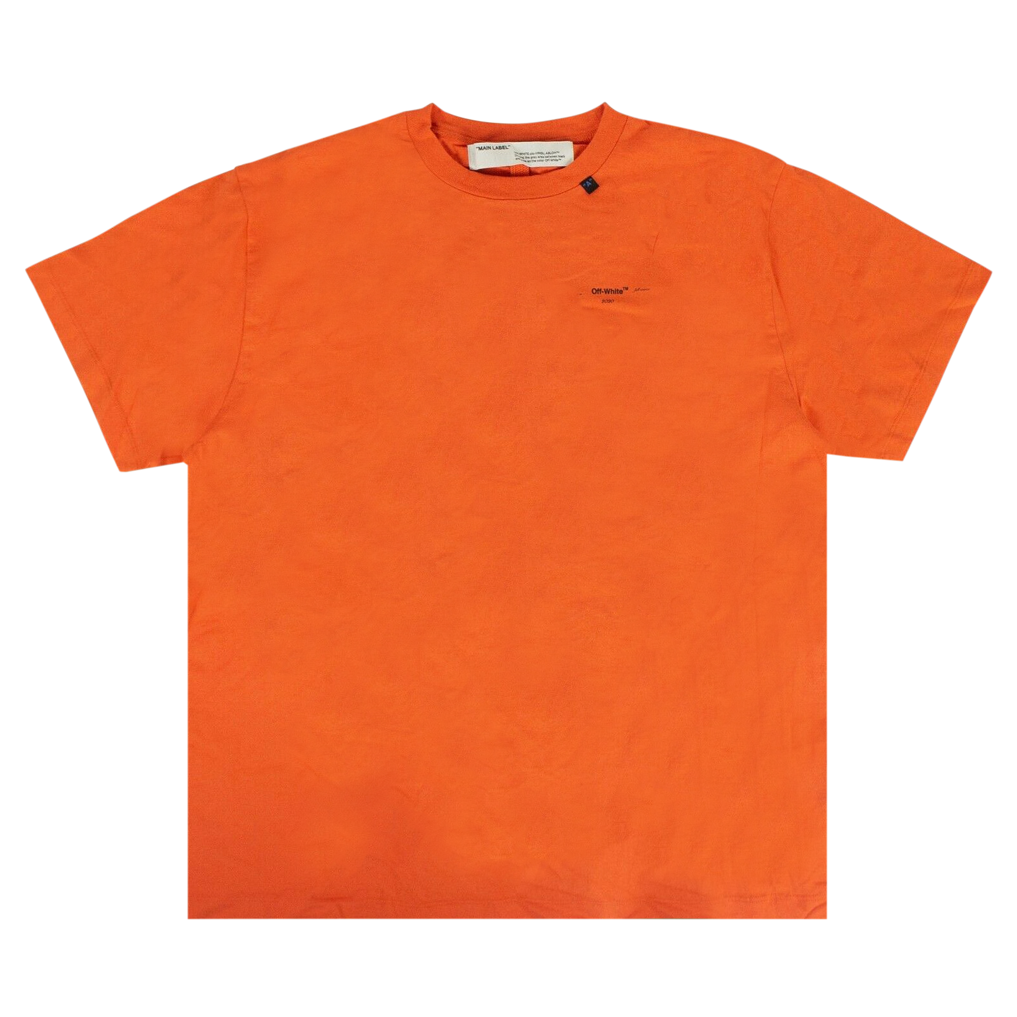 Pre-owned Off-white Abstract Arrows Short Sleeve Over Tee 'orange'