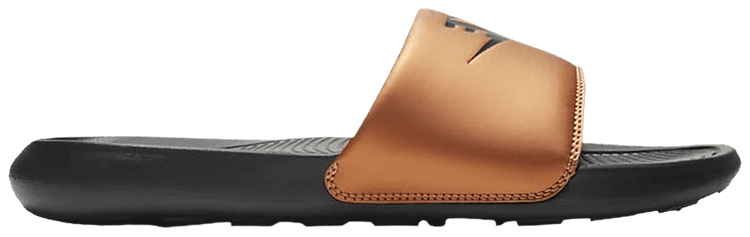 Nike Wmns Victori One Slide Black Metallic Copper