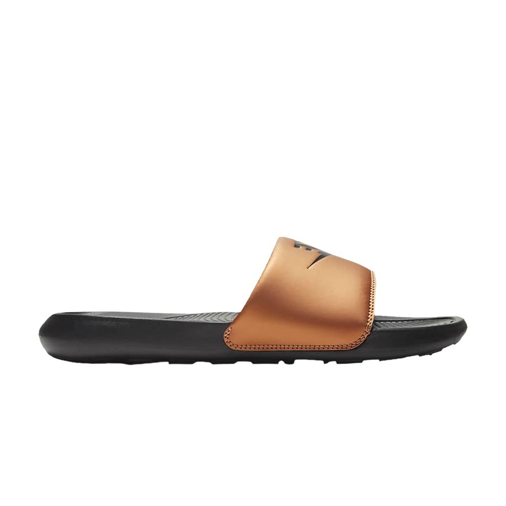 Pre-owned Nike Wmns Victori One Slide 'black Metallic Copper'