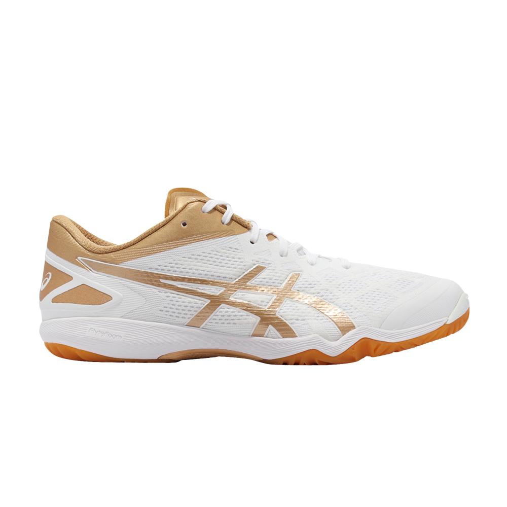 Pre-owned Asics Attack Dominate Ff 2 'white Pure Gold'