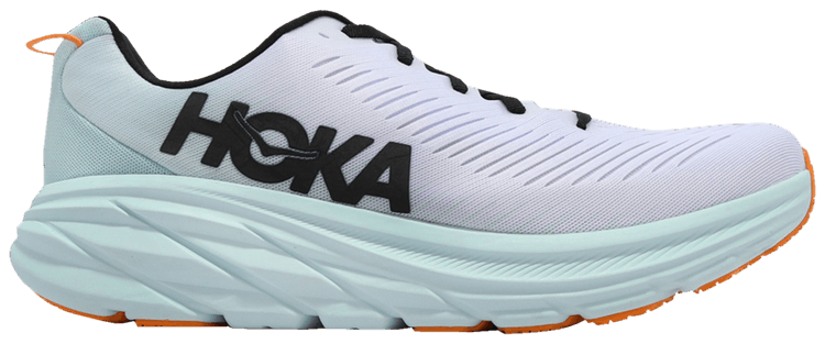 HOKA Rincon 3 2E Wide White Blue Glass