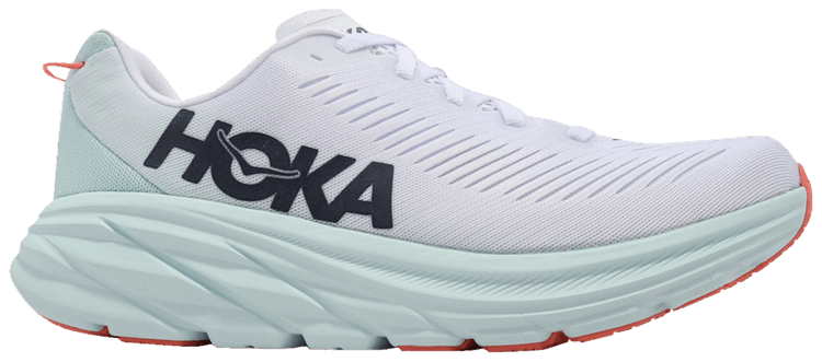 HOKA Ricon 3 Wide White Blue Glass