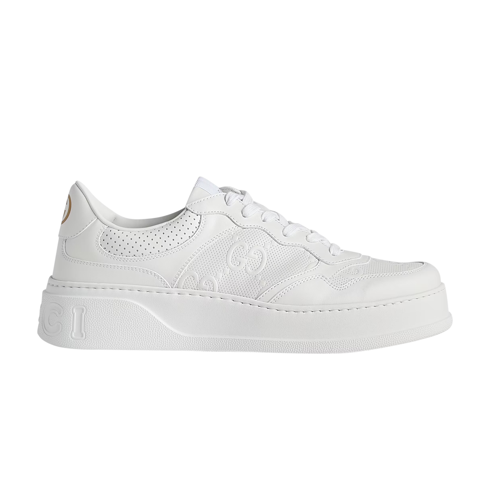 Pre-owned Gucci Gg Embossed Sneaker 'white'