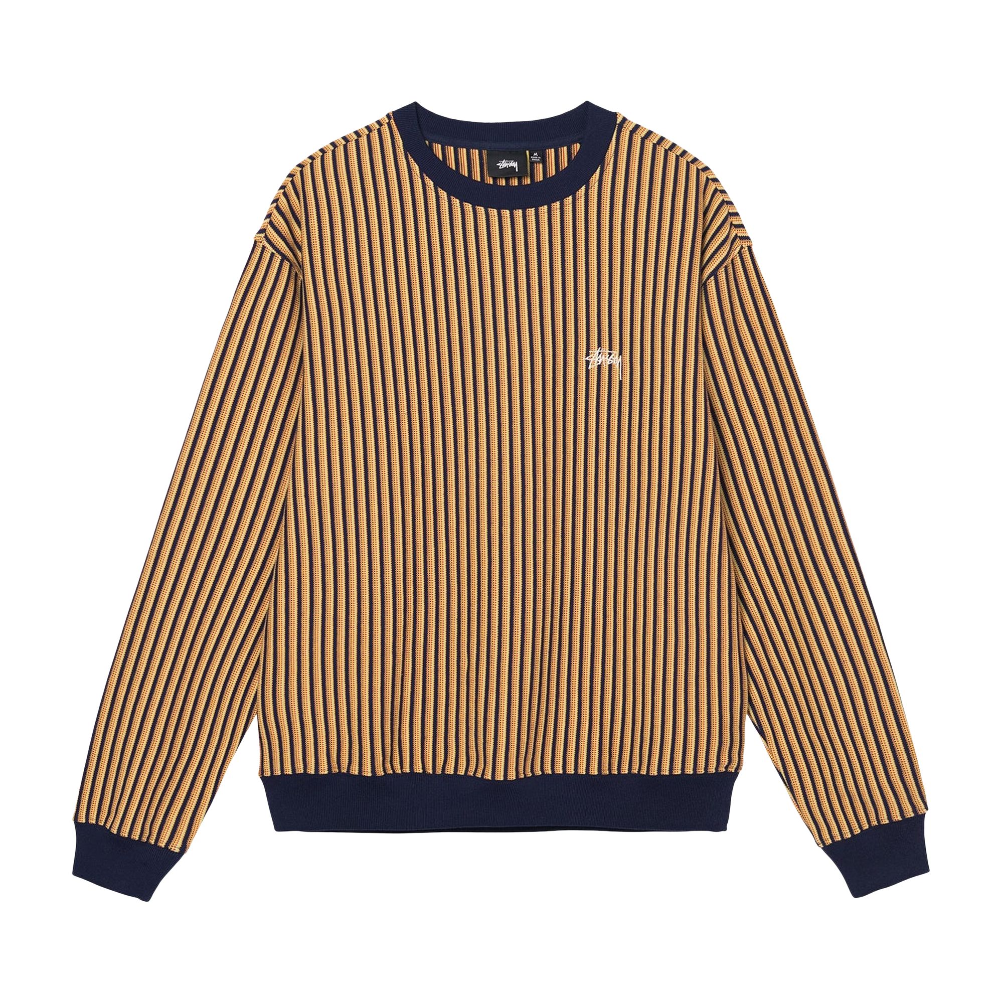 Stussy Vertical Striped Long-Sleeve 'Navy' | Blue | Men's Size M