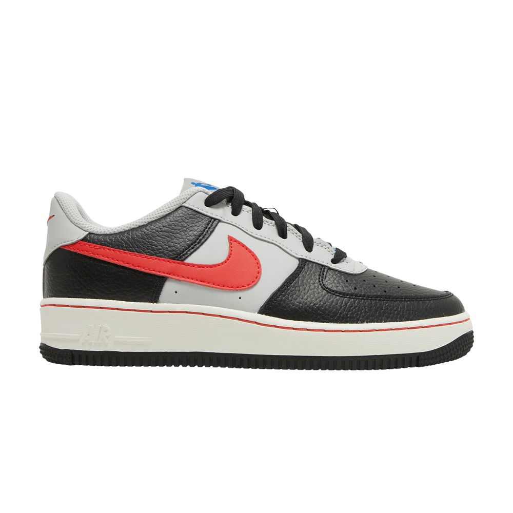 Pre-owned Nike Nba X Air Force 1 '07 Lv8 Emb Gs '75th Anniversary - Trail Blazers' | Black | Kid's Size 7