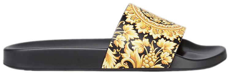 1s150μ (model MEDUSA) ×2 Buy Versace Wmns Medusa Stud Leather Slide 'Barocco Print