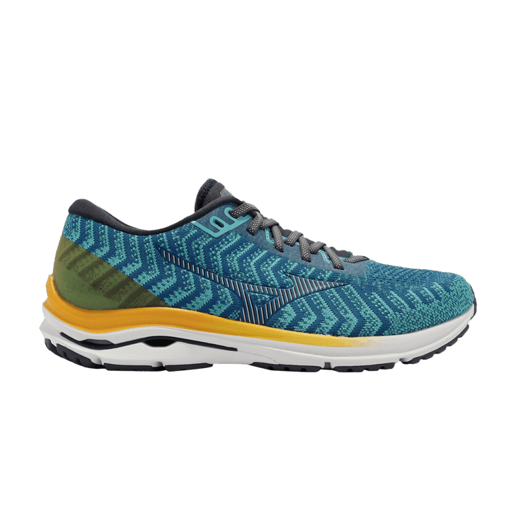 Buy Mizuno Wave Rider 24 Waveknit Super Wide 'Blue Orange' - J1GC207630 ...