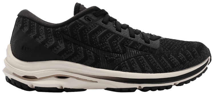 Mizuno Wmns Wave Rider 24 Waveknit Black Ivory