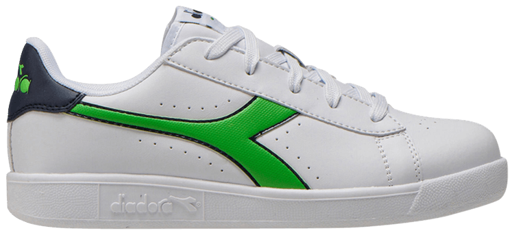 Diadora Game P Big Kid White Classic Green