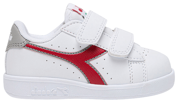 Diadora Game P Toddler White Tango Red