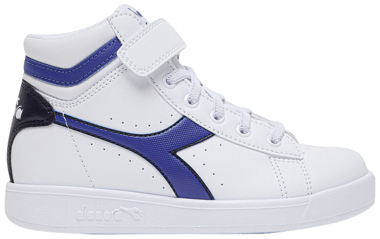 Diadora Game P High Little Kid White Peacoat