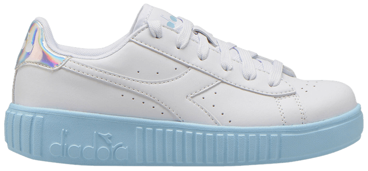 Diadora Game Step Big Kid White Sky Blue