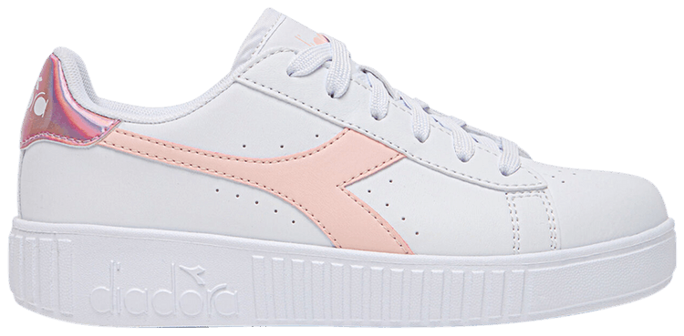 Diadora Game Step Big Kid White Veiled Rose