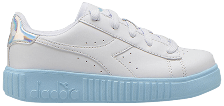 Diadora Game Step Little Kid White Sky Blue