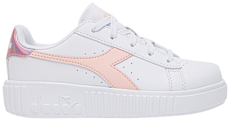 Diadora Game Step Little Kid White Veiled Rose