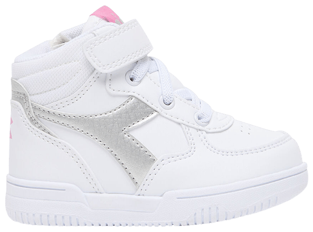 Diadora Raptor Mid Toddler White Silver