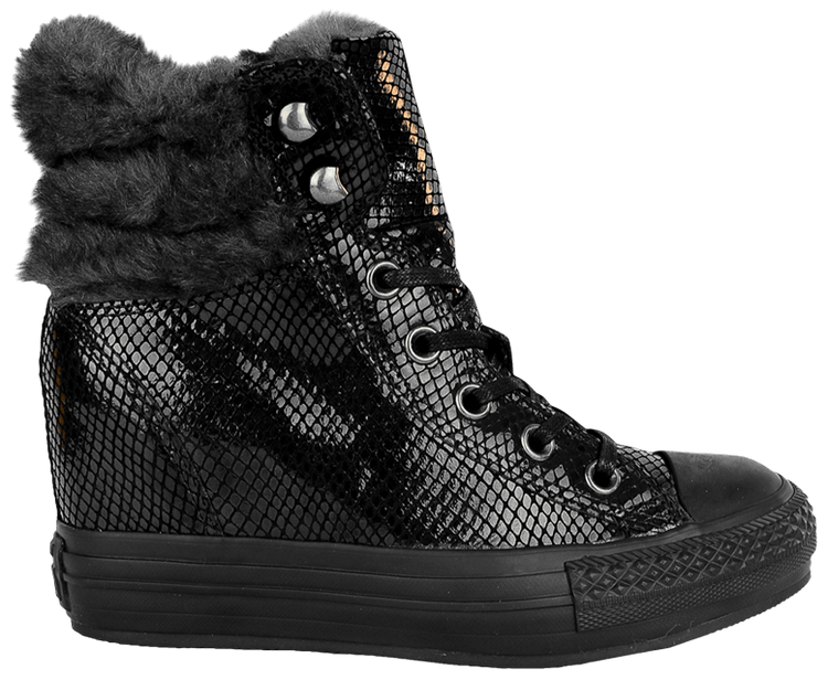 Buy Wmns Chuck Taylor All Star Platform Plus High Black Snakeskin 545013C GOAT