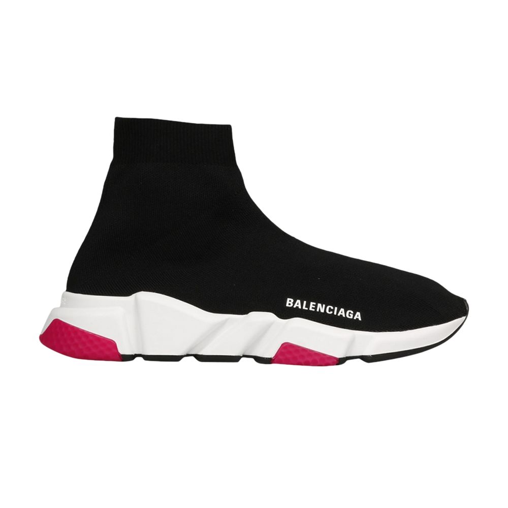 Pre-owned Balenciaga Wmns Speed Sneaker 'black Magenta' | Women's Size 38