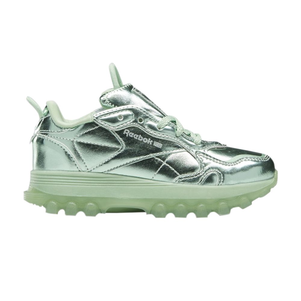 Pre-owned Reebok Cardi B X Classic Leather Little Kid 'semi Pixel Mint' | Green | Kid's Size 11.5