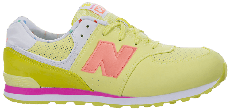 New Balance 574 Big Kid Wide State Fair   Yellow