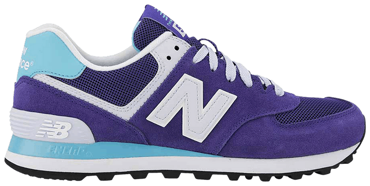 New Balance Wmns 574 Wide Purple Blue