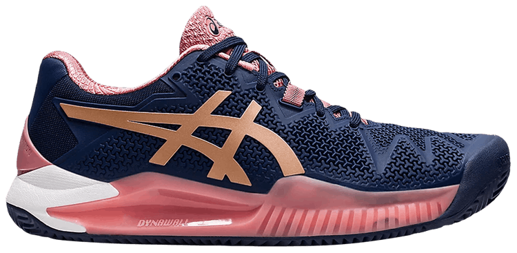 Asics Wmns Gel Resolution 8 Clay Peacoat Rose Gold
