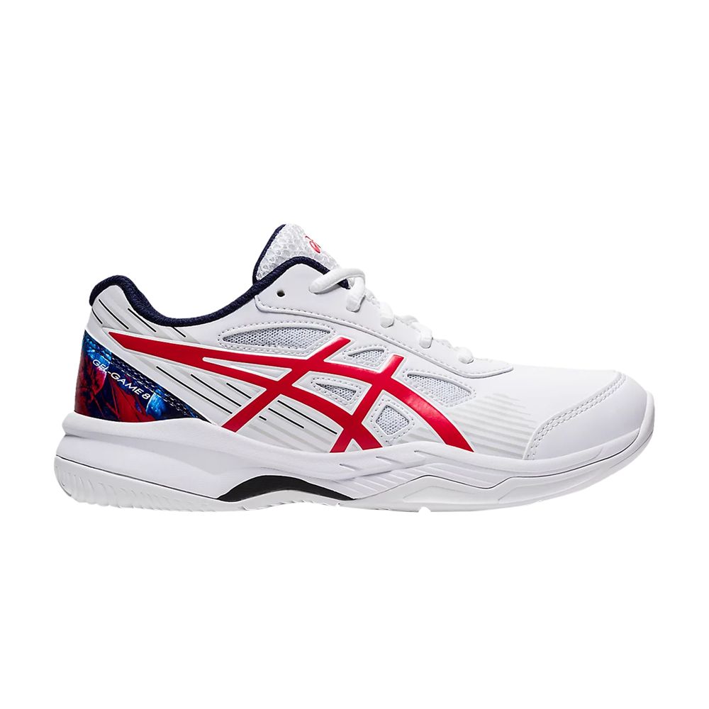 ASICS Gel Game 8 LE GS 'White Classic Red' | Kid's Size 6.5