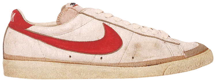 Nike Blazer Low White Red Heel