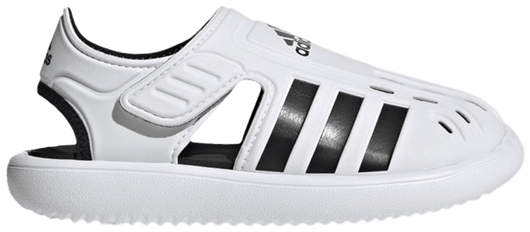 Adidas Summer Closed Toe Water Sandal J White Black