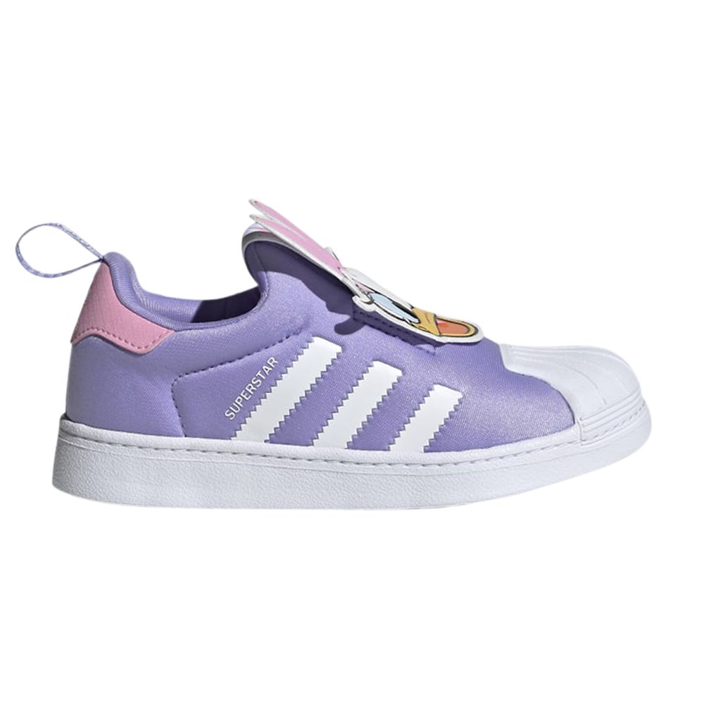 Pre-owned Adidas Originals Adidas Disney X Superstar 360 Little Kid 'daisy Duck' | White | Kid's Size 3
