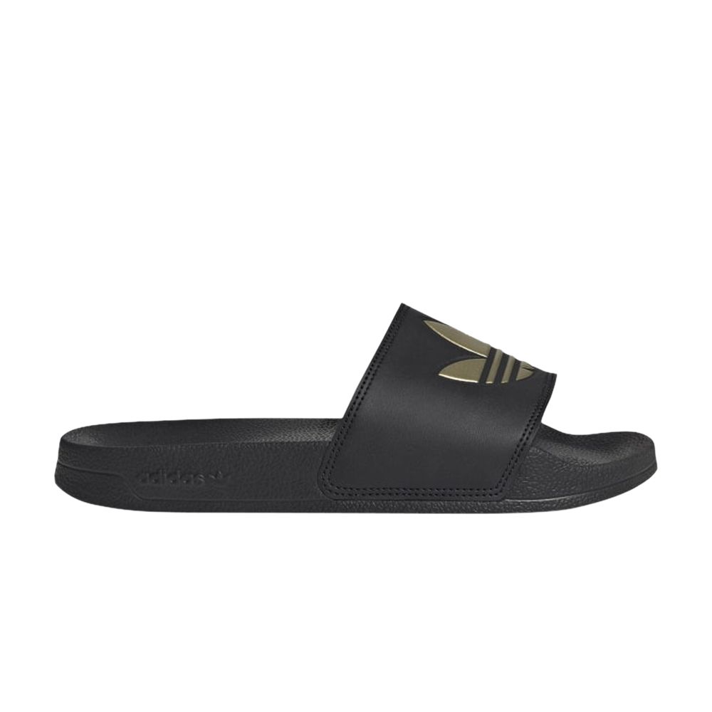 Pre-owned Adidas Originals Wmns Adilette Lite Slide 'black Matte Gold'