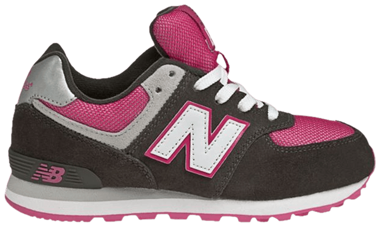 New Balance 574 Big Kid Dark Grey Pink