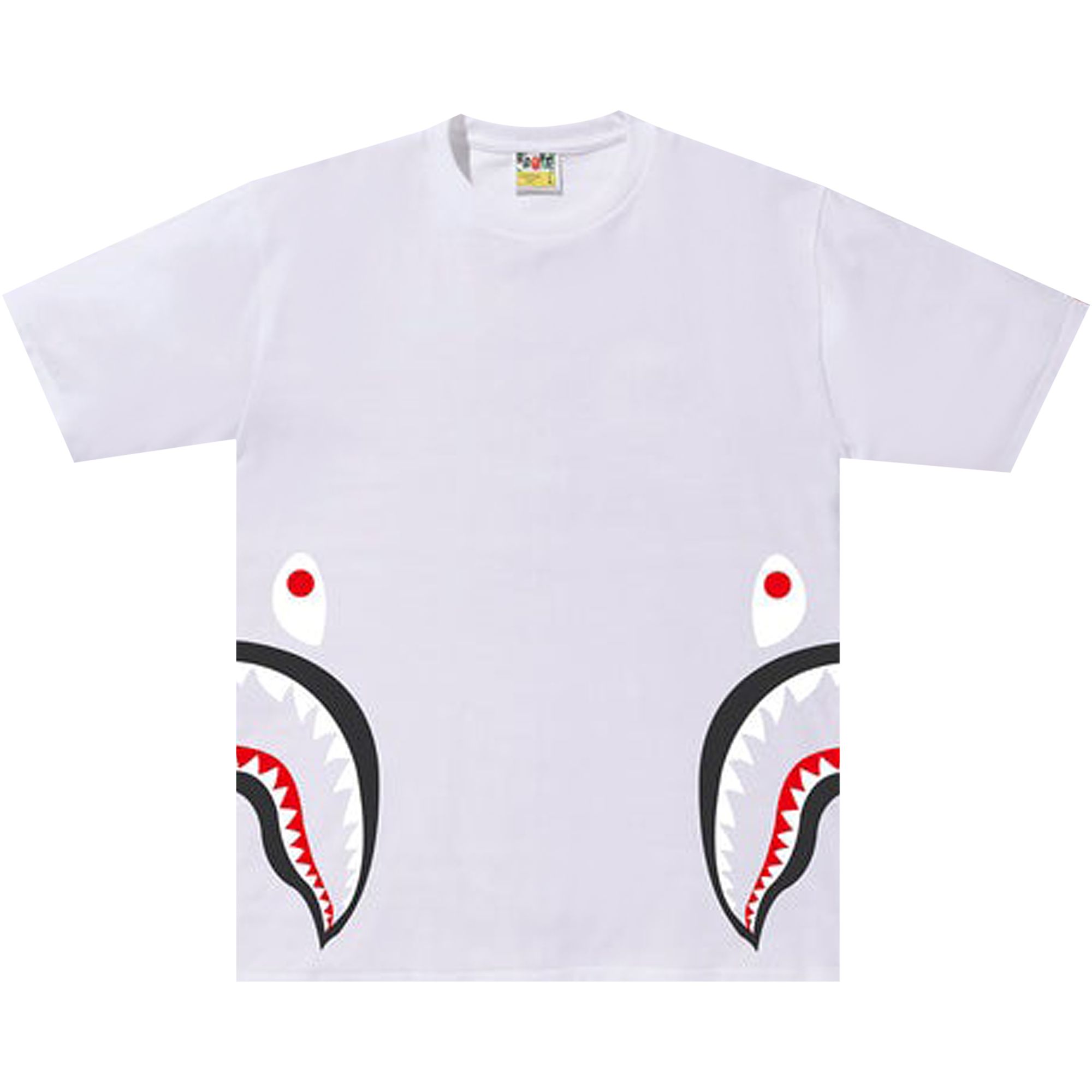 Pre-owned Bape Side Shark Tee 'white' | Men's Size Xl