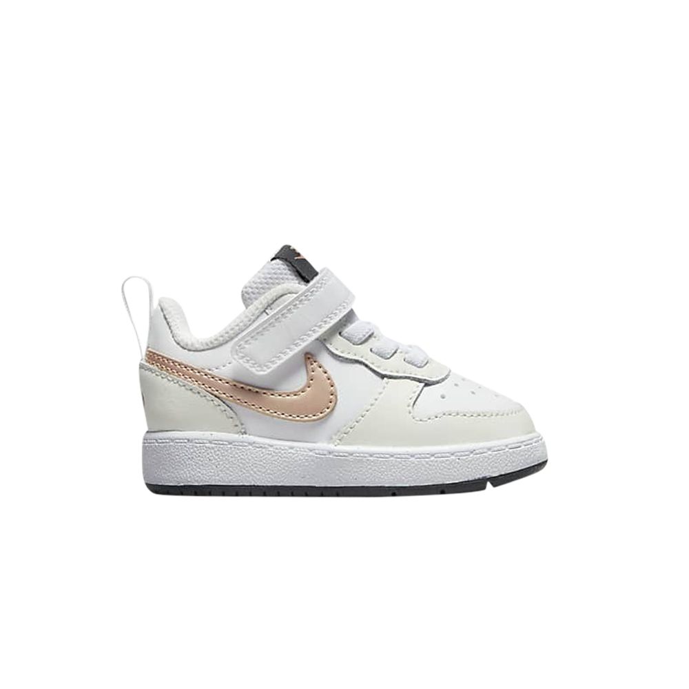 Pre-owned Nike Court Borough Low 2 Td 'white Metallic Red Bronze' | Infant Size 10