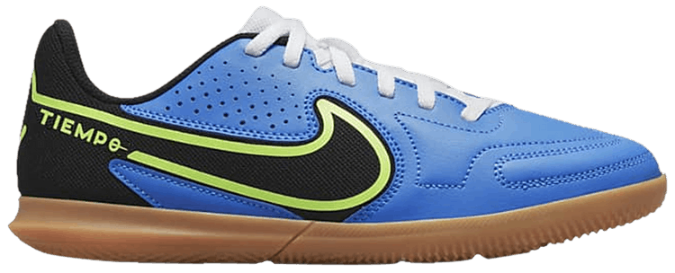 Nike Tiempo Legend 9 Club IC GS Light Photo Blue Lime Glow