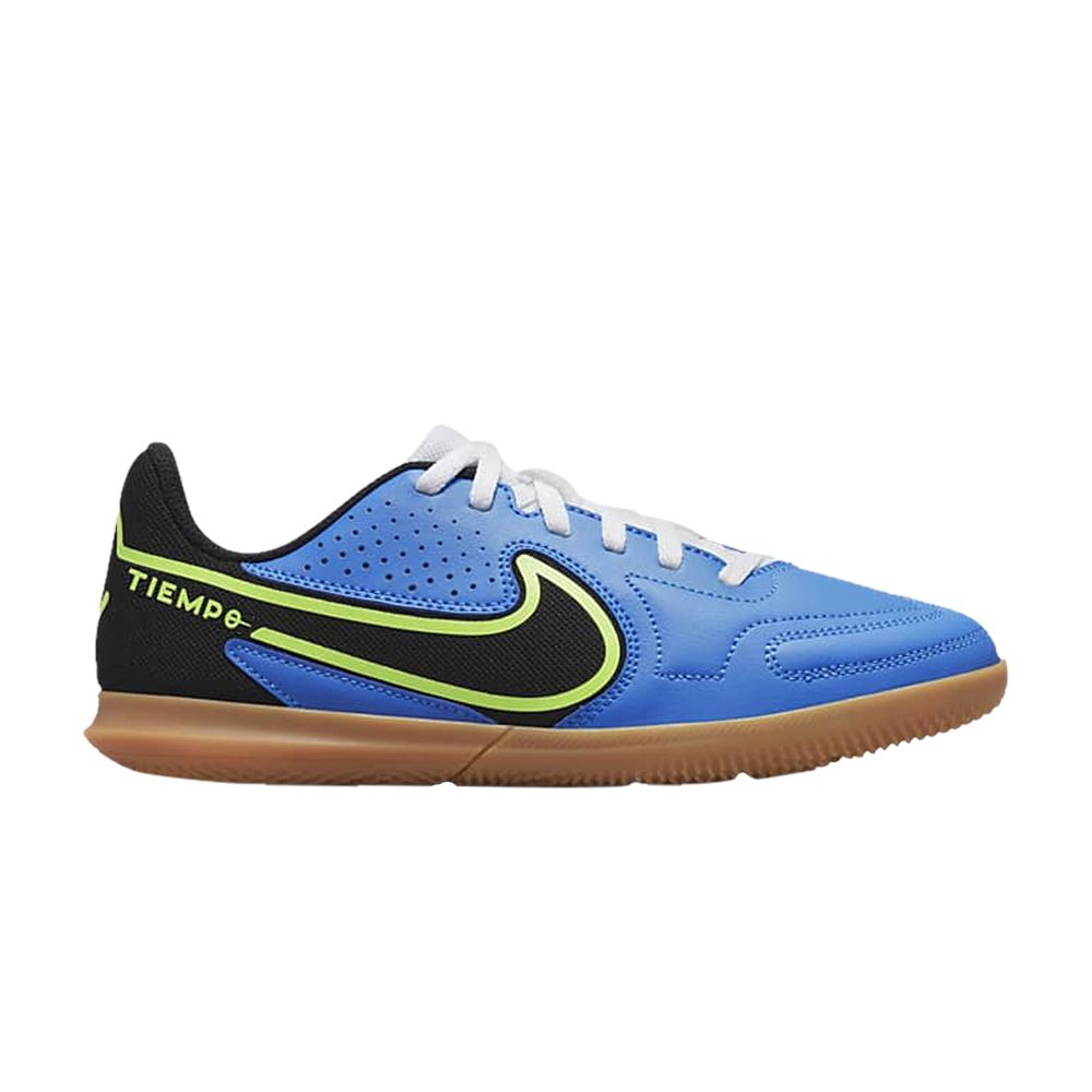 Pre-owned Nike Tiempo Legend 9 Club Ic Gs 'light Photo Blue Lime Glow' | Kid's Size 1