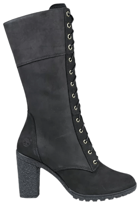 Wmns Glancy 10 Inch LaceUp Boot 'Black' GOAT