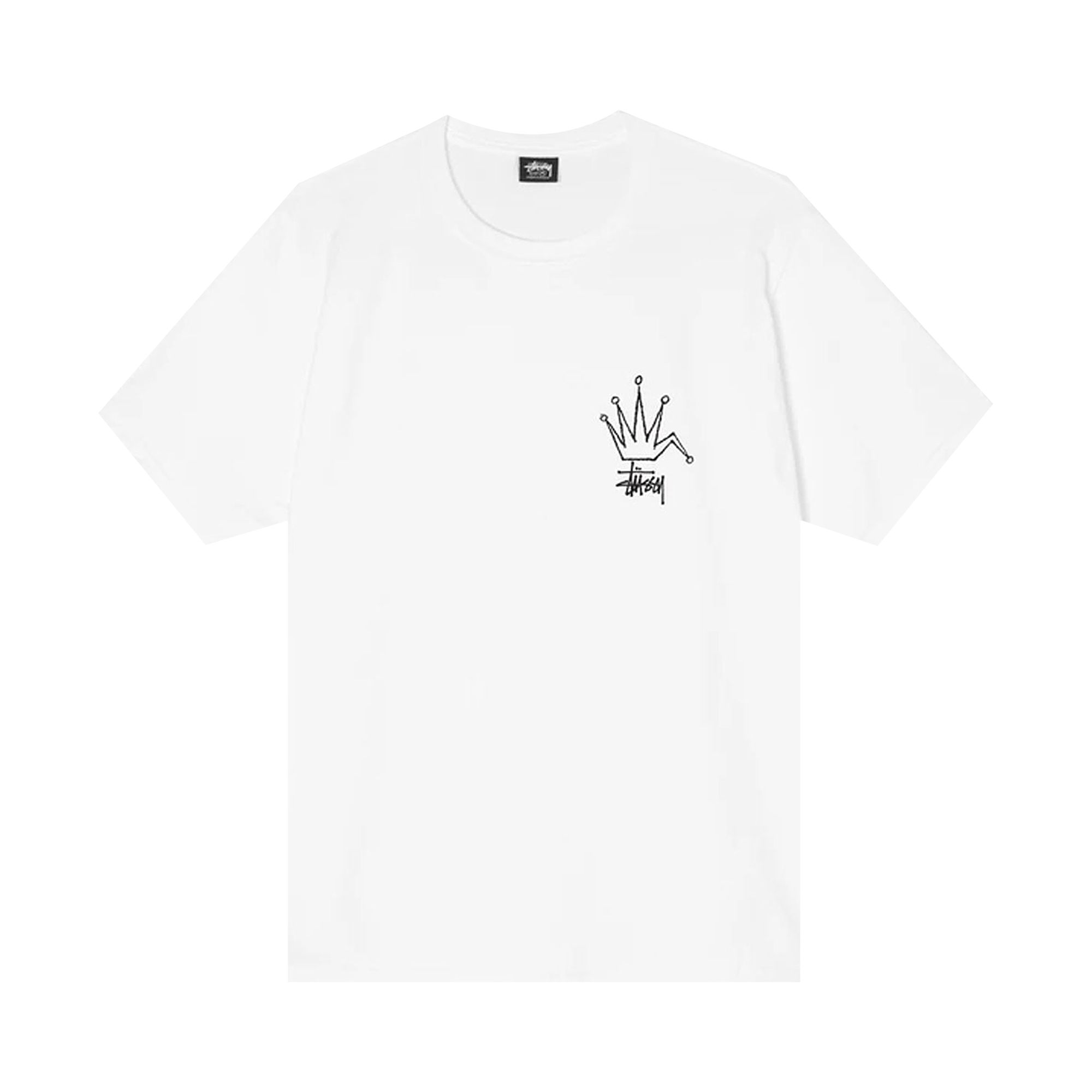 Stussy Broken Crown Tee 'White' | Men's Size M