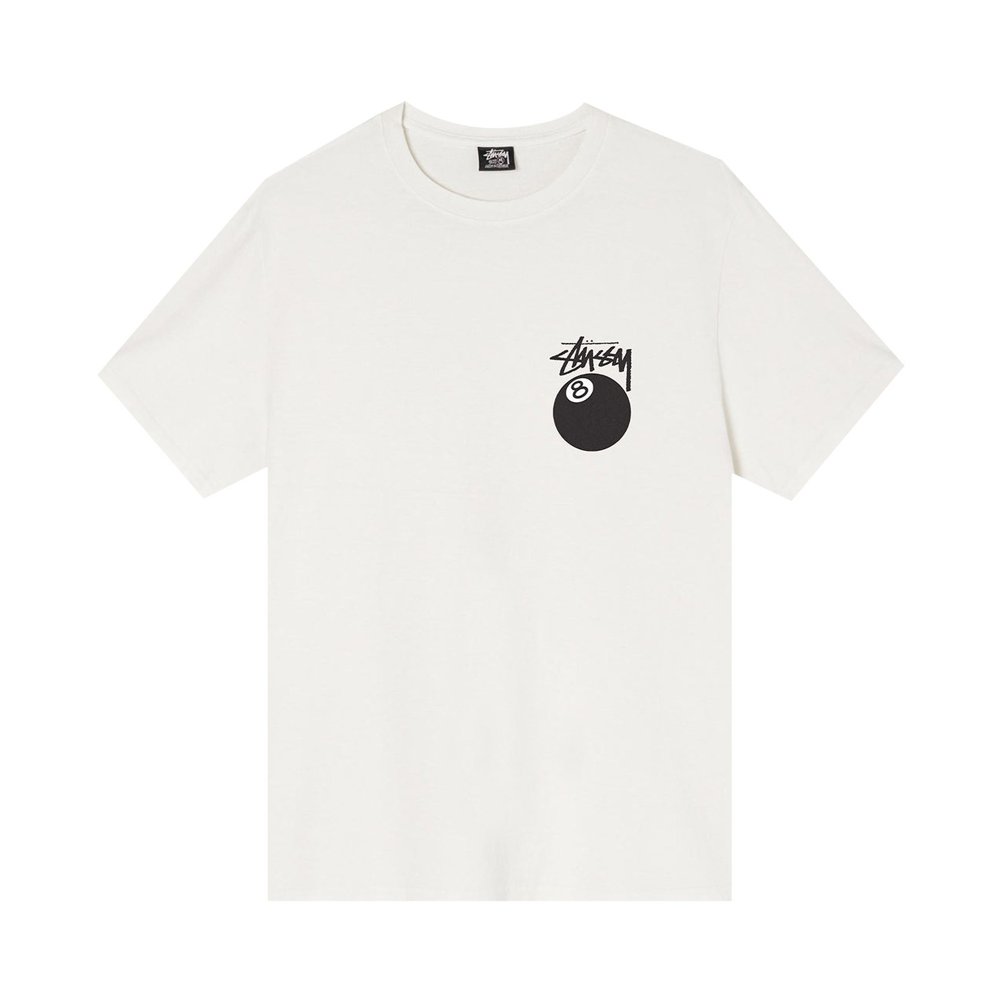 Stussy 8 Ball Pigment Dyed Tee 'Natural' | White | Men's Size L